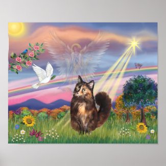 Cloud Angel - Maine Coon Cat Shellby print