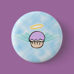 cloud background, cupcake angel no text