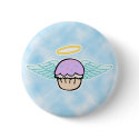 cloud background, cupcake angel no text buttons by cupcakewear cloud background, cupcake angel no text buttons