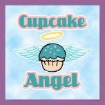 cloud background, cupcake angel