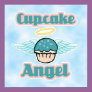 cloud background, cupcake angel