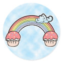 cloud background, End of Rainbow Cupcakes stickers by cupcakewear cloud background, End of Rainbow Cupcakes stickers