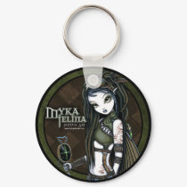 "Cloud Burst" Steampunk Aviatrix Fairy Keychain