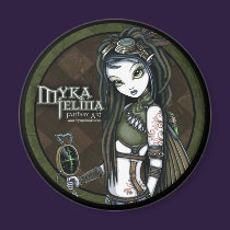 "Cloud Burst" Steampunk Aviatrix Fairy Magnet