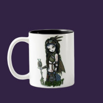 "Cloud Burst" Steampunk Aviatrix Fairy Mug