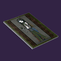 Cloud Burst Steampunk Aviatrix Fairy Notebook