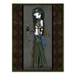 "Cloud Burst" Steampunk Aviatrix Fairy Postcard