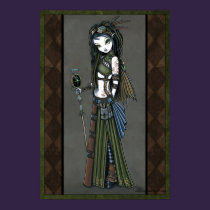 "Cloud Burst" Steampunk Aviatrix Fairy Poster posters