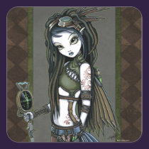 "Cloud Burst" Steampunk Aviatrix Fairy Stickers stickers