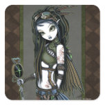 "Cloud Burst" Steampunk Aviatrix Fairy Stickers