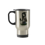 "Cloud Burst" Steampunk Aviatrix Fairy Travel Mug