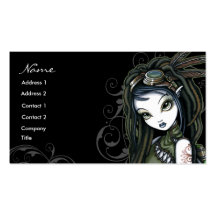 "Cloud Burst" Tribal Aviatrix Fae Business Cards