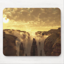 canyon, desert, cloud, sunset, canyons, Mouse pad with custom graphic design
