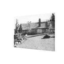 Cloud Cap Inn at Mt. Hood, Oregon Photograph Stretched Canvas Print
