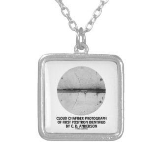 Cloud Chamber Photograph Of First Positron Custom Jewelry