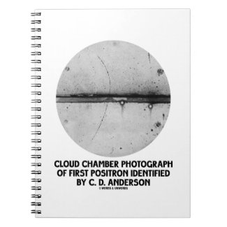 Cloud Chamber Photograph Of First Positron Spiral Note Book