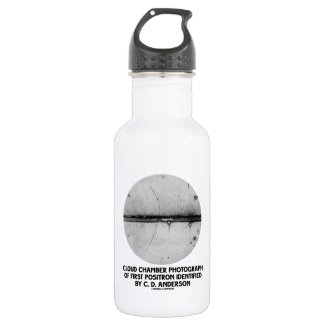 Cloud Chamber Photograph Of First Positron 18oz Water Bottle
