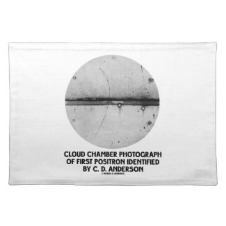 Cloud Chamber Photograph Of First Positron Placemats