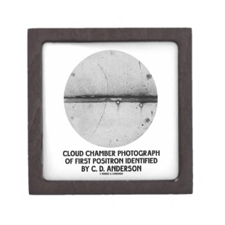 Cloud Chamber Photograph Of First Positron Premium Trinket Boxes