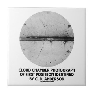 Cloud Chamber Photograph Of First Positron Tiles