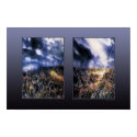 Cloud Cover Into Field Diptych posters