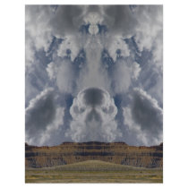 Cloud formations over desert full color flyer