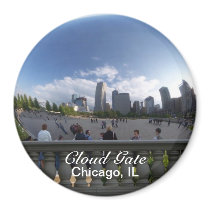 Cloud Gate Magnet by jasminesphotography Cloud Gate Magnet