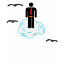 cloud man t-shirts by stopmojoe cloud man t-shirts