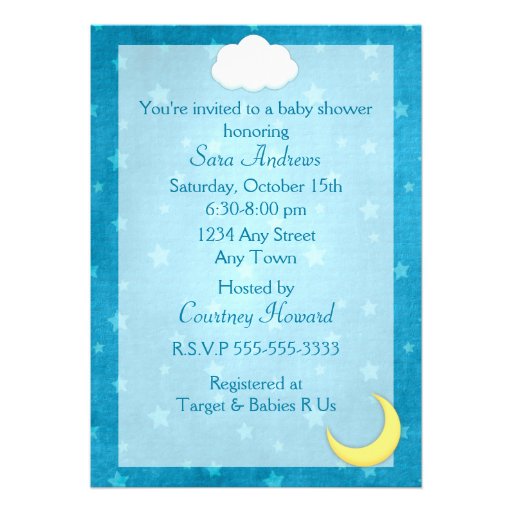 Cloud Mobile Baby Shower Invitation