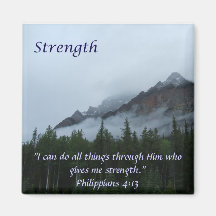Cloud Mountain - Strength Fridge Magnets