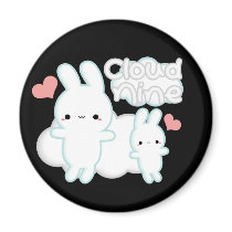 Cloud Nine (Heaven) Magnet - Black