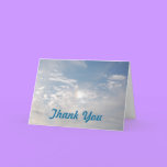 CLOUD NINE - thank-you card