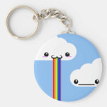 Cloud Puking Rainbow Key Chain