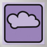cloud purple 01 poster