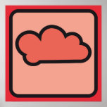 cloud red 02 posters