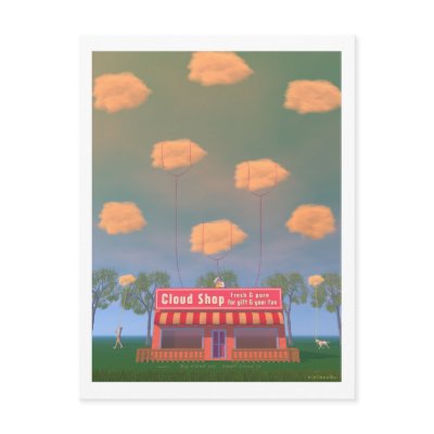 CLOUD SHOP postcard by matasaburo