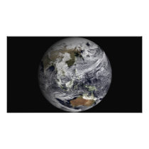 Cloud simulation of the full Earth