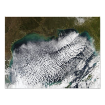 Cloud streets in the Gulf of Mexico Photo