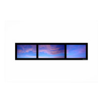 Cloud trails at dusk posters