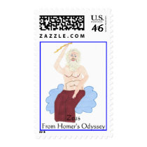 cloud with zeus, ZeusFrom Homer's Odyssey postage