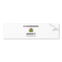Cloudberries Addict bumper stickers by foodshirts Cloudberries Addict bumper stickers