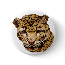 Clouded Leopard buttons