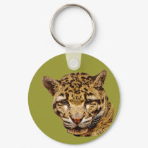 Clouded Leopard keychains