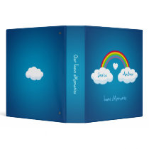 Clouds And Rainbow Love binder by BluePlanet Clouds And Rainbow Love binder
