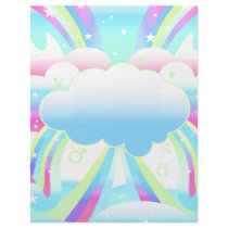 clouds and rainbow sky paper letterhead by dooni_notebooks clouds and rainbow sky paper letterhead
