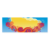 clouds and swirls business card templates