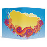 clouds and swirls notebook binders