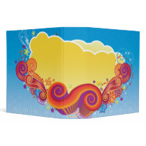 clouds and swirls notebook binders by dooni_notebooks clouds and swirls notebook binders