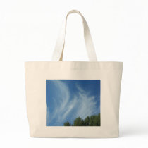 Clouds and trees canvas bag