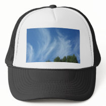 Clouds and trees hat